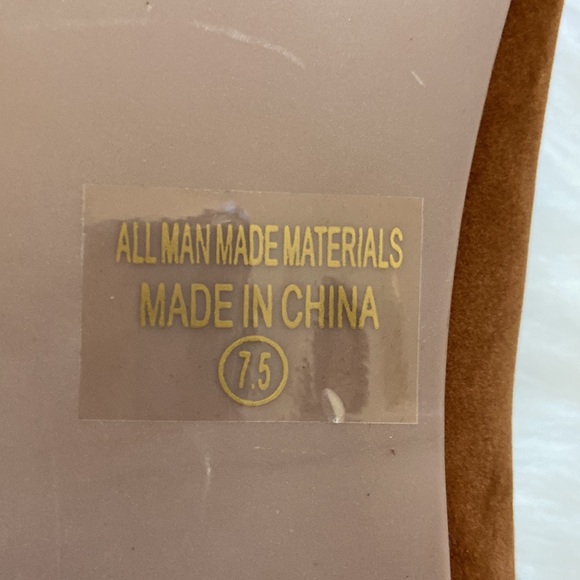 🆕 Chase + Chloe Tan jersey Mary-Janes in size 7.5 - Picture 4 of 5